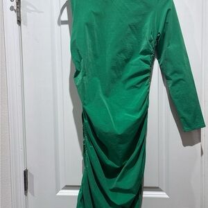 Zara Vibrant Green Long Sleeve Dress